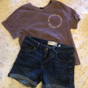 Garage shorts/Girls Karma T-shirt